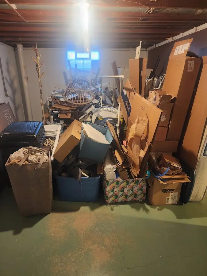 Roll-off dumpster container at job site for Construction Dumpster Rental in Wood-Ridge